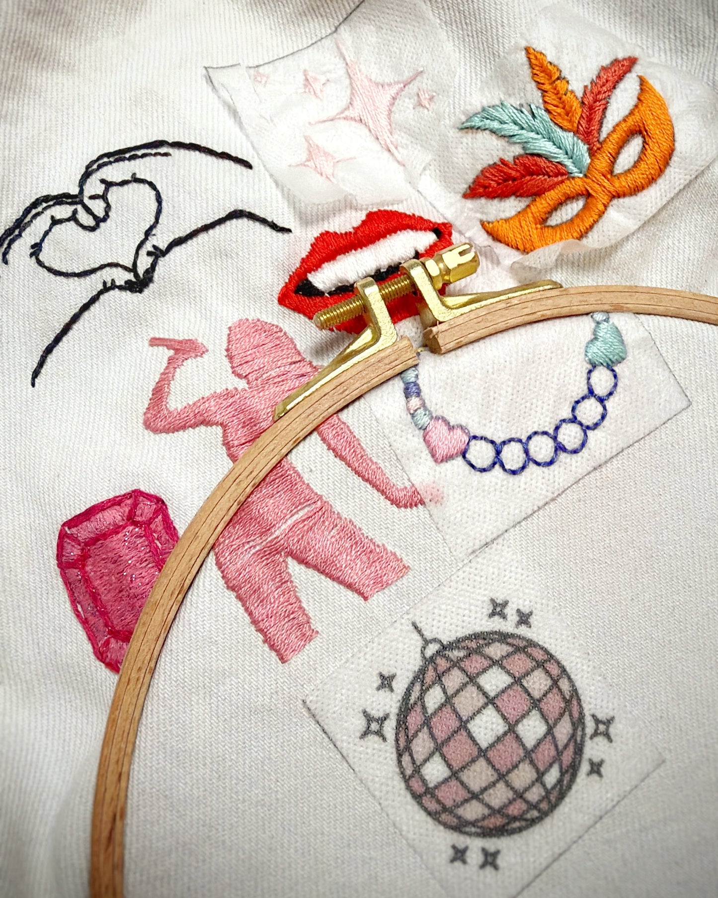 ערכת מדבקות רקמה - פופ סטאר