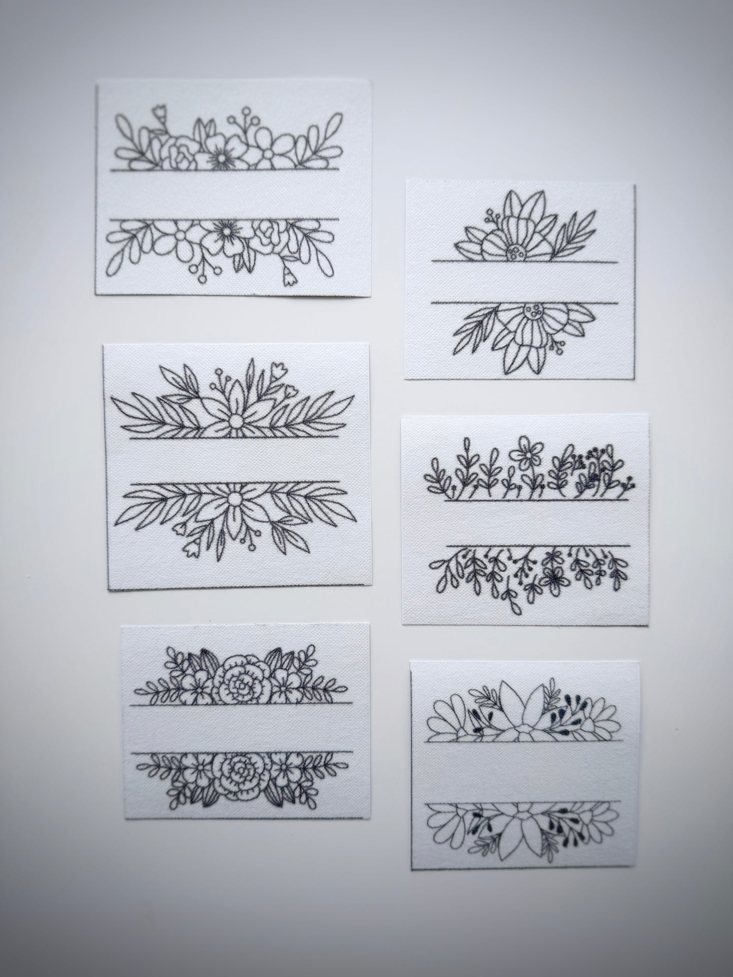 מדבקות רקמה - מארז מסגרות בוטני