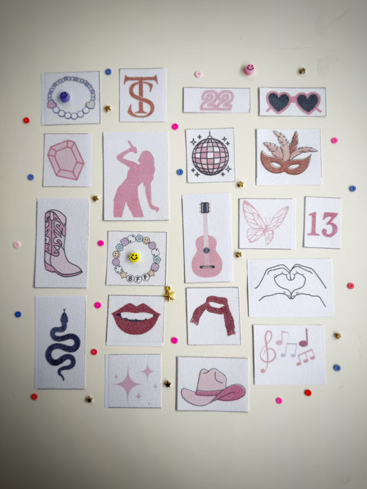 ערכת מדבקות רקמה - פופ סטאר