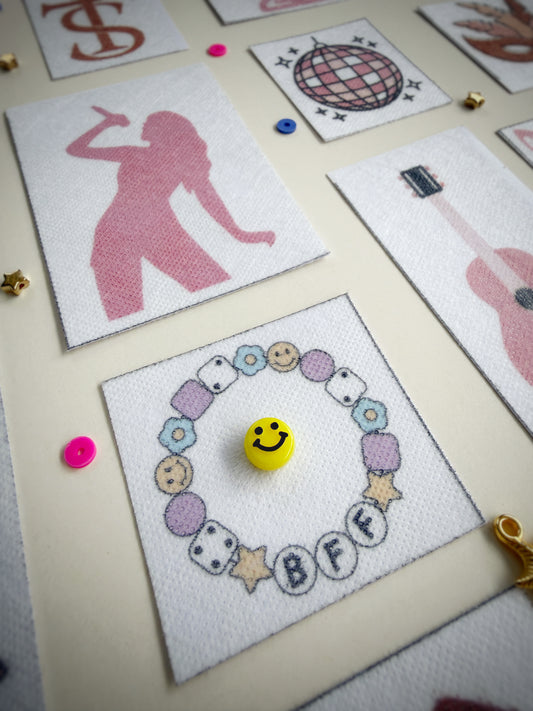 מדבקות רקמה - פופ סטאר