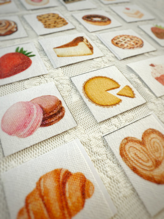 מדבקות רקמה - סדרת הקינוחים