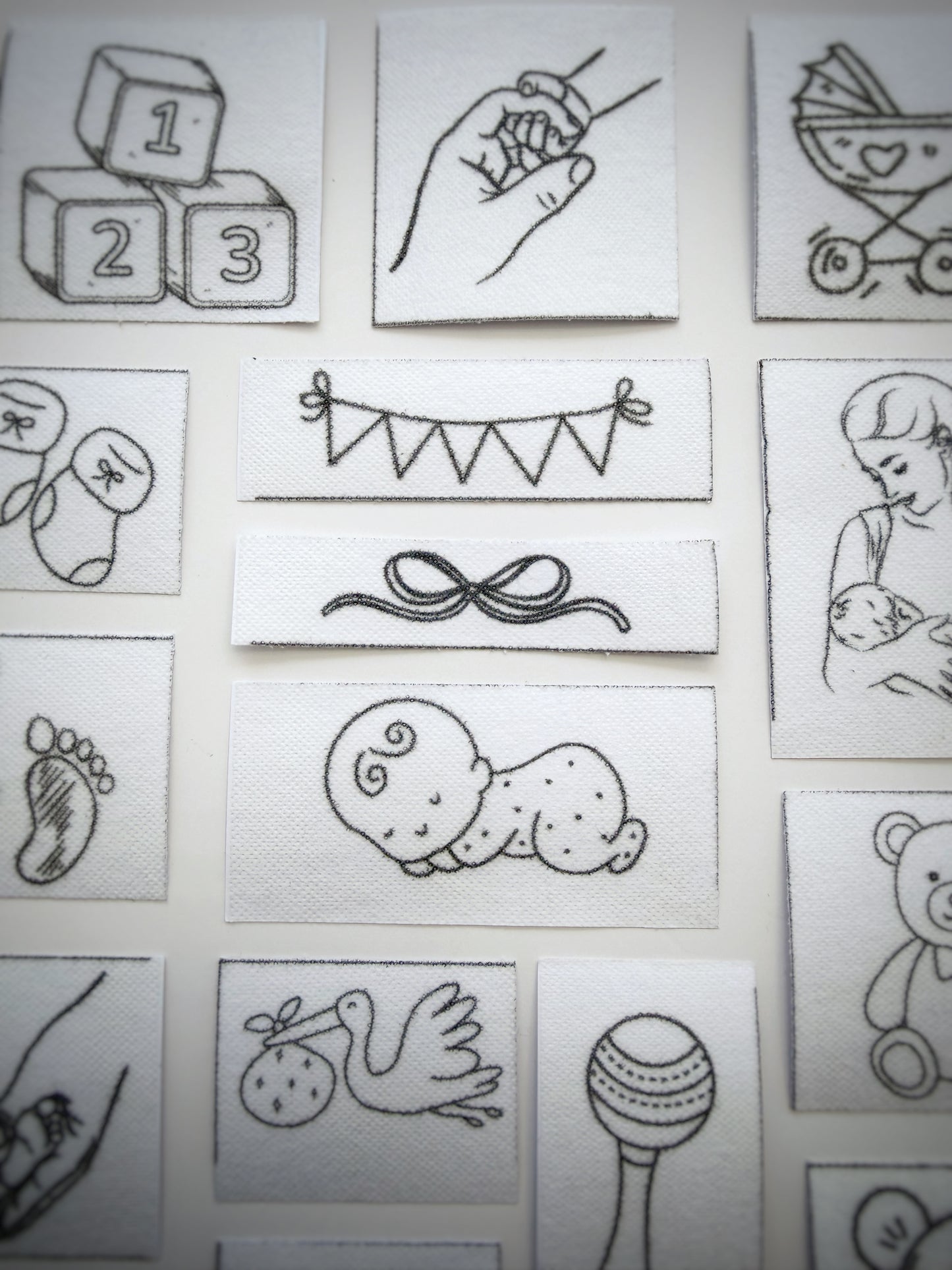 מדבקות רקמה - מארז תינוקי