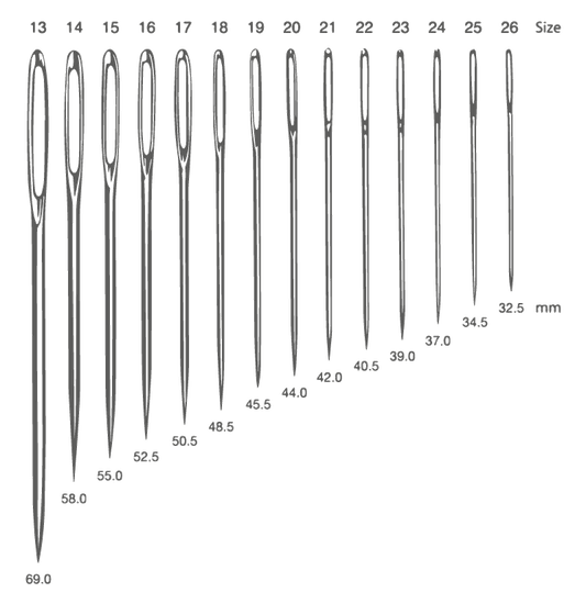 4 מחטי פוני לרקמה