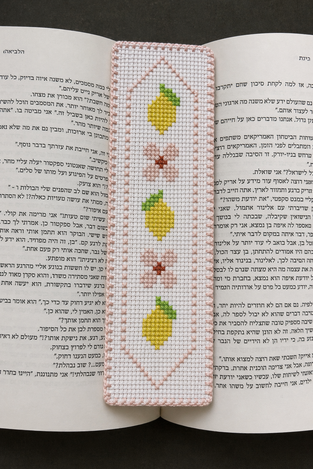 ערכת רקמת איקסים - סימניה רקומה