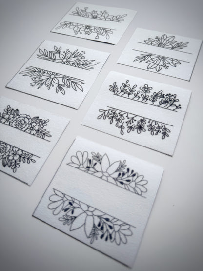 מדבקות רקמה - מארז מסגרות בוטני