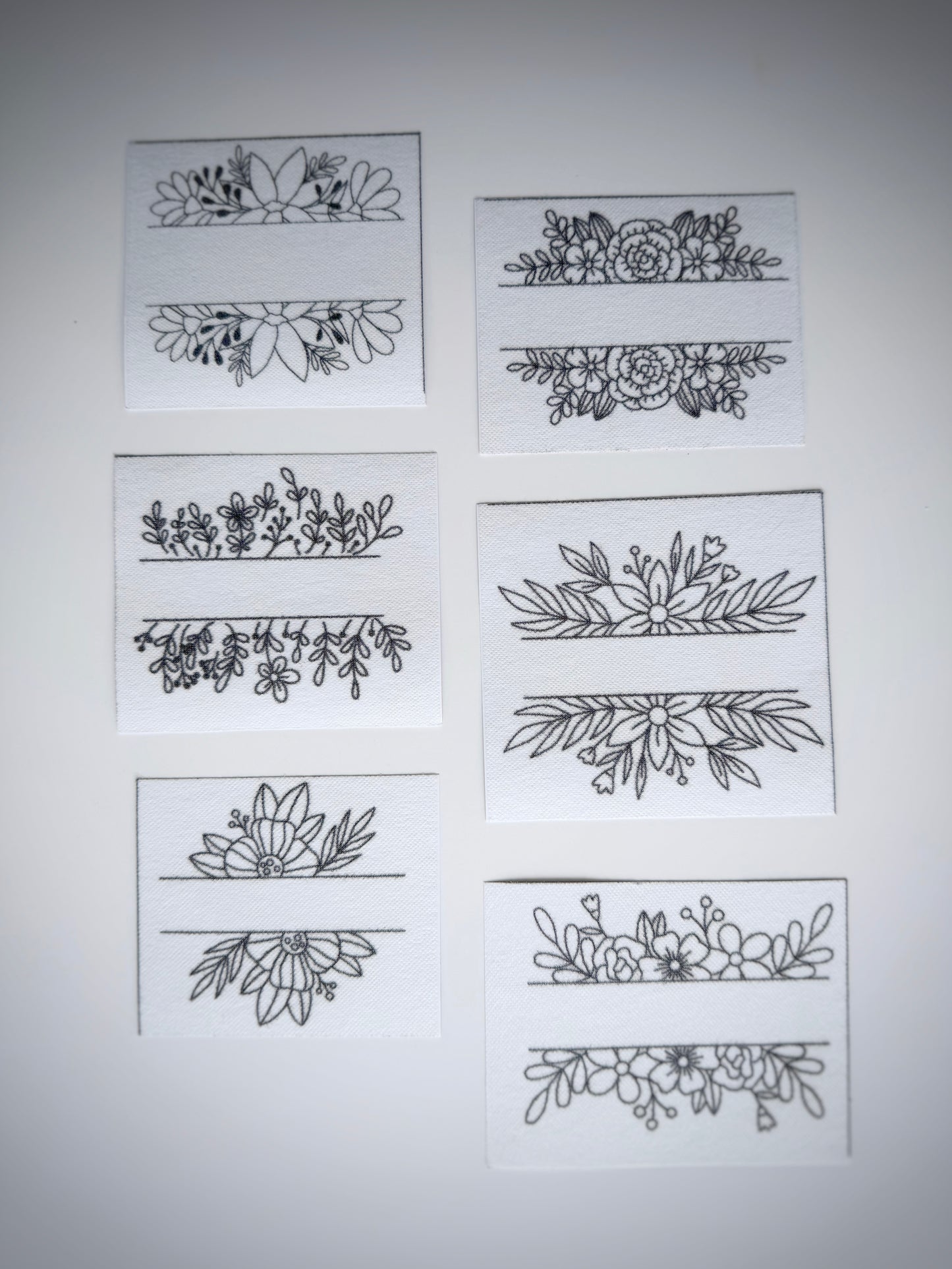 מדבקות רקמה - מארז מסגרות בוטני