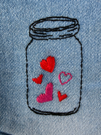 מדבקות רקמה - מארז אהבה