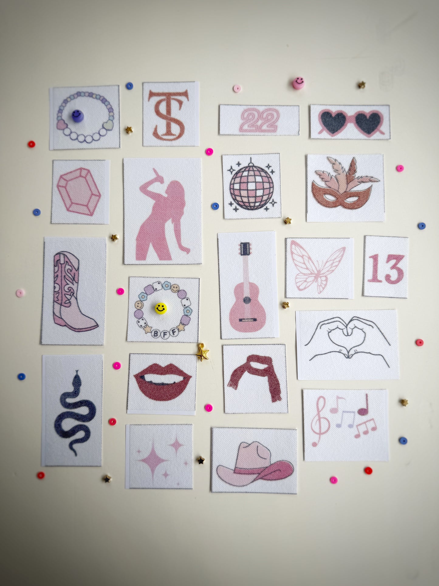 ערכת מדבקות רקמה - פופ סטאר