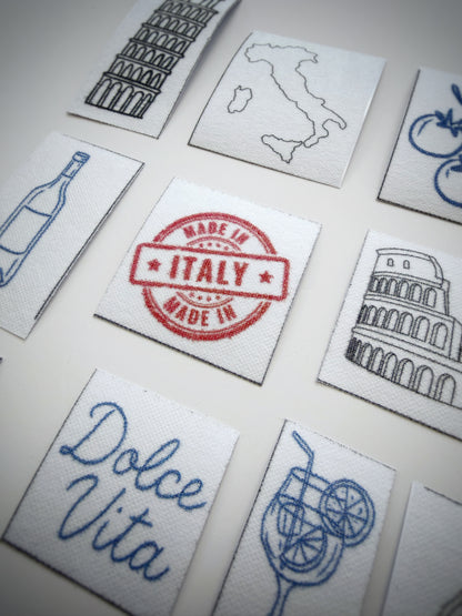 מדבקות רקמה - מארז איטליה