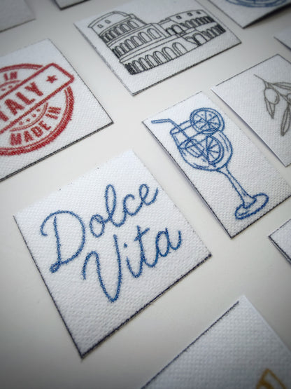 מדבקות רקמה - מארז איטליה