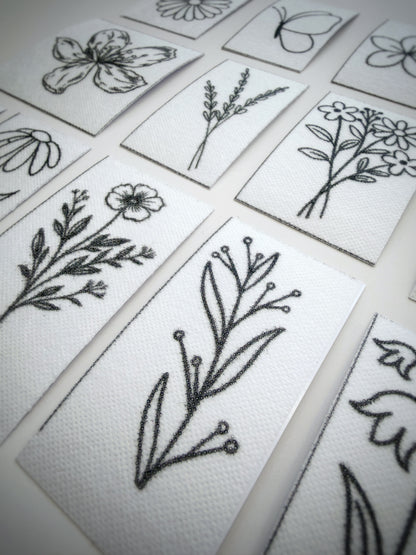 מדבקות רקמה - מארז פרחוני 2