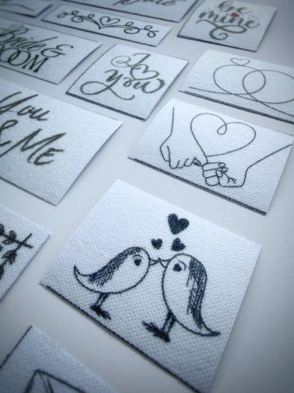 מדבקות רקמה - מארז חתונה