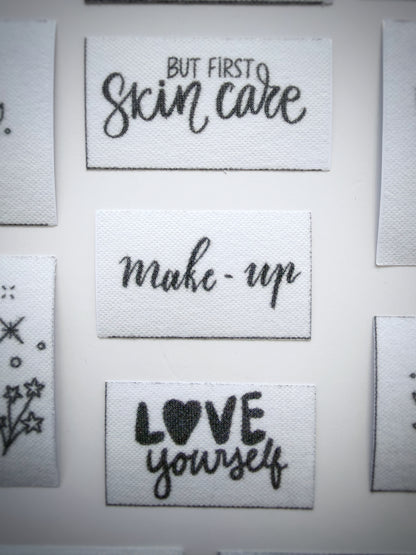 מדבקות רקמה - מארז איפור וטיפוח