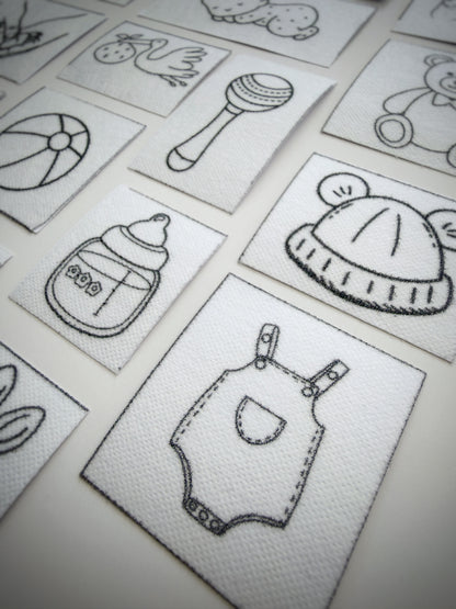 מדבקות רקמה - מארז תינוקי