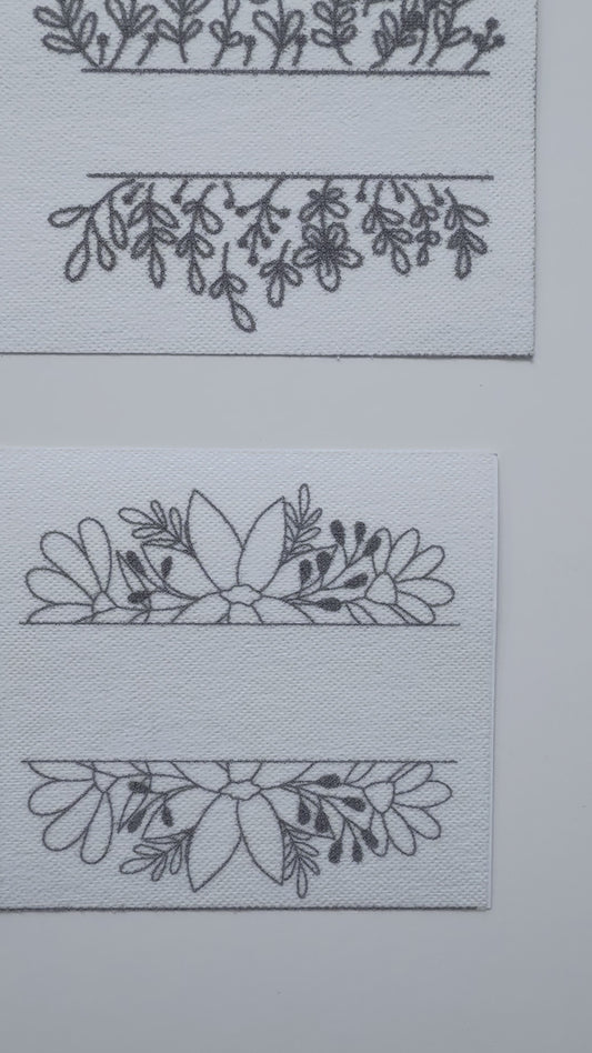 מדבקות רקמה - מארז מסגרות בוטני